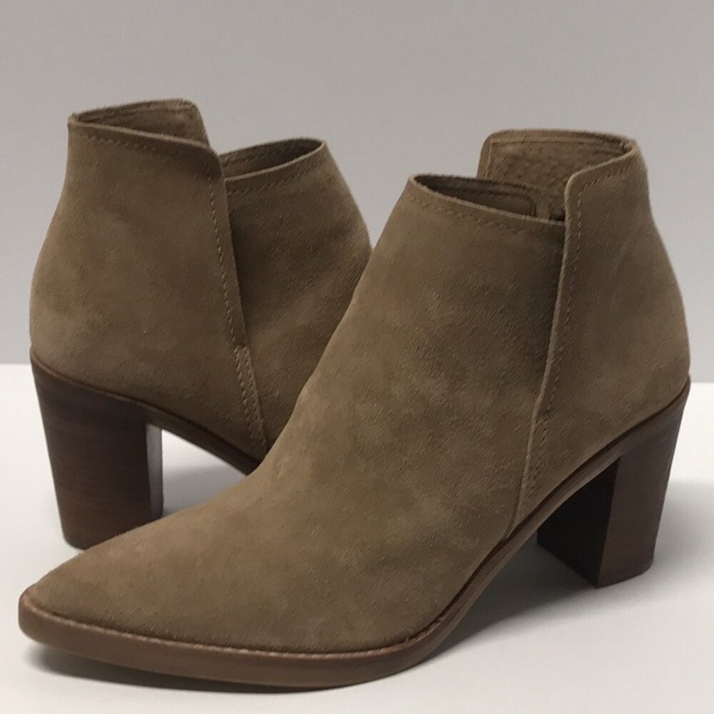 Dolce Vita Spade Booties in Mushroom Suede - Picture 4 of 16
